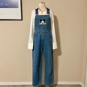 ❌SOLD❌ Vintage Mickey Mouse Denim Carpenter Overalls